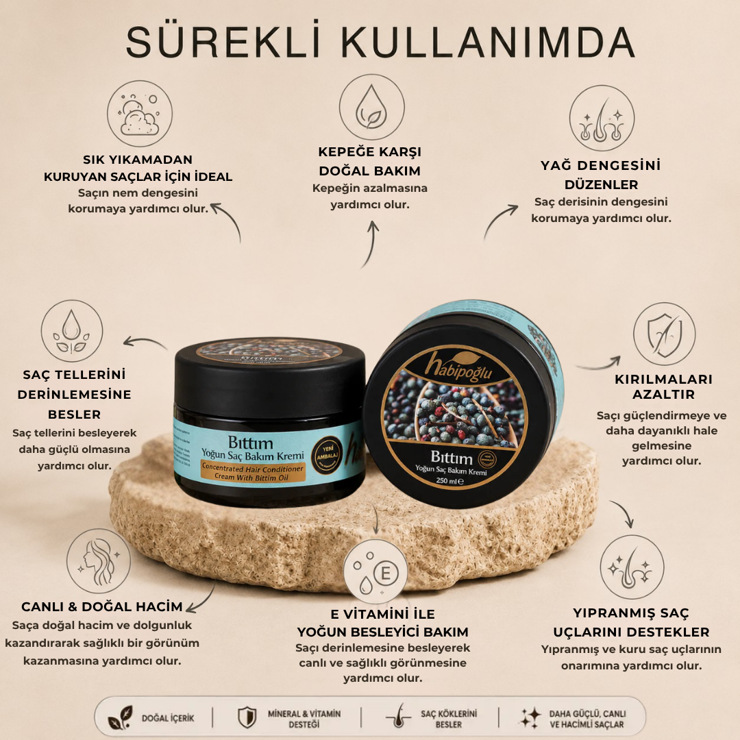 Bıttım Özlü Yoğun Saç Bakım Kremi
