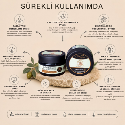 Defne Extractlı Yoğun Saç Bakım Kremi