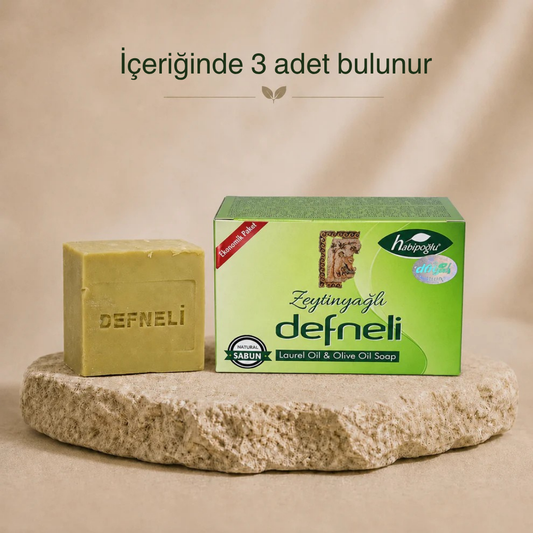 Defneli Zeytinyağlı Sabun 3 Kalıp